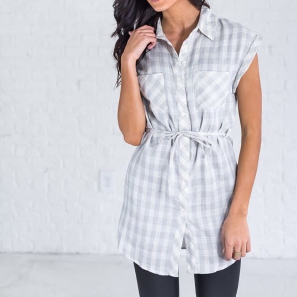 Plaid Tunic